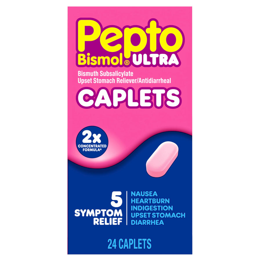 Pepto Bismol Ultra Caplets, 24 Count
