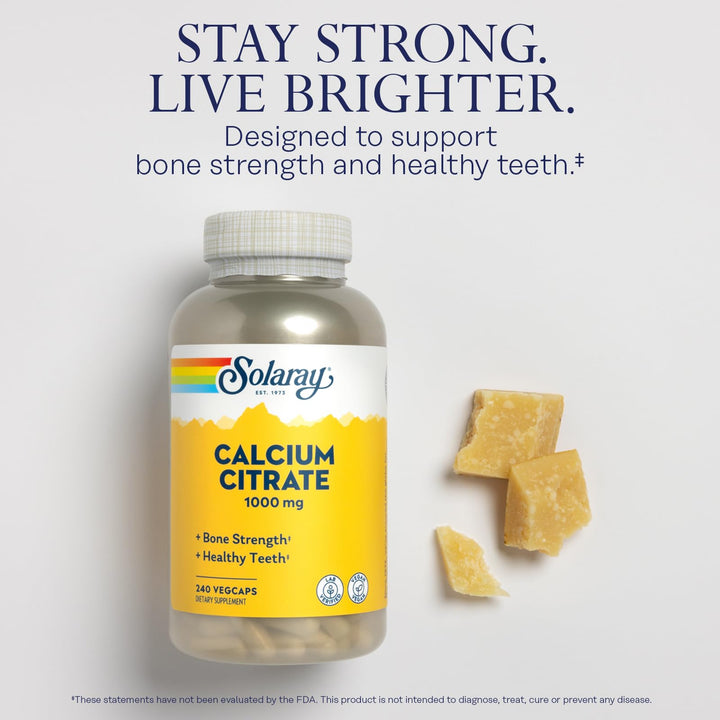 SOLARAY Calcium Citrate, 1000 mg, 275 Count