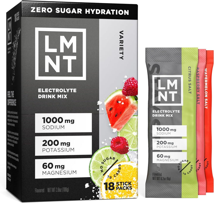 Drink LMNT Electrolytes Variety Pack, 18 Count