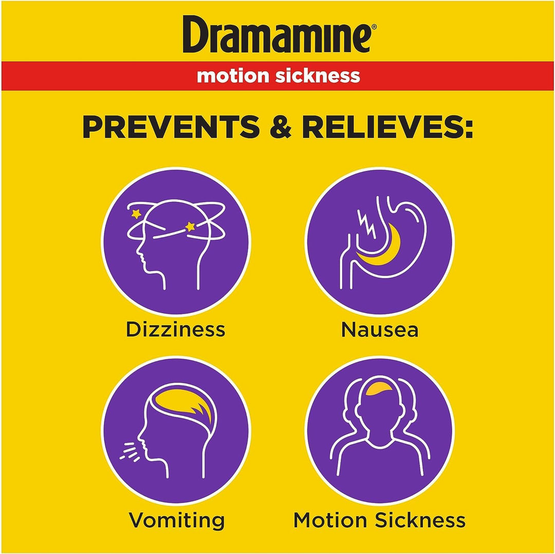 Dramamine Less Drowsy Tablets, 8 Count