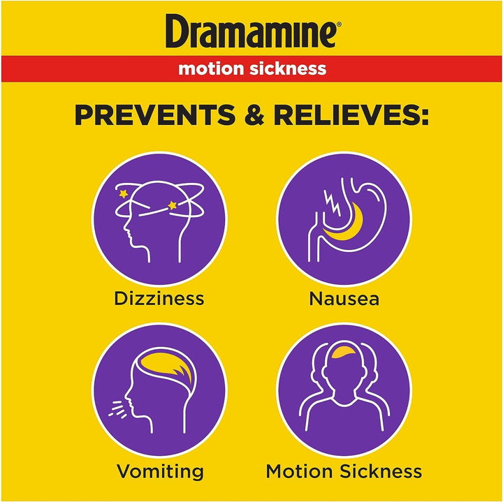 Dramamine Less Drowsy Tablets, 8 Count
