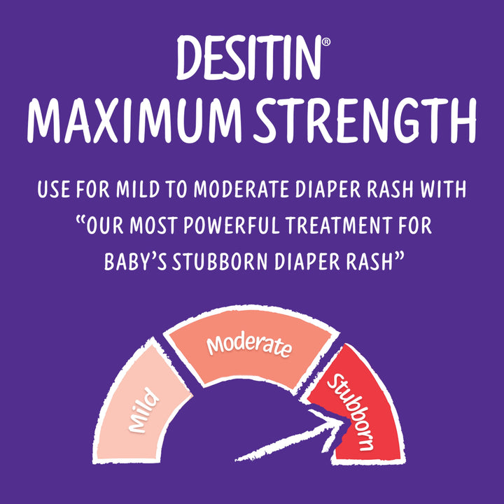 Desitin Maximum Strength Diaper Rash Cream, 40% Zinc Oxide, 16 oz