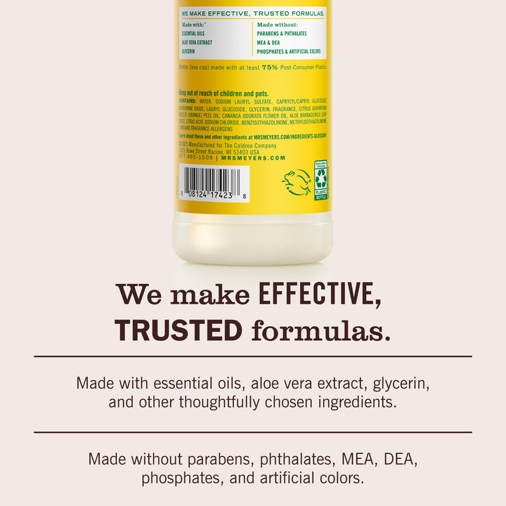 Mrs. MEYER'S Clean Day Liquid Dish Soap, Honeysuckle, 16 fl oz