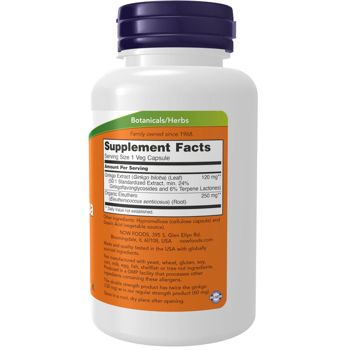 NOW Ginkgo Biloba, 120 mg, 100 Count
