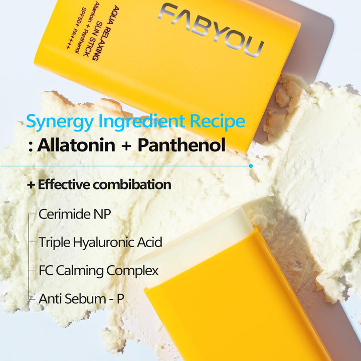 Fabyou Aqua Relaxing Sun Stick, SPF50+ PA++++, 18 g
