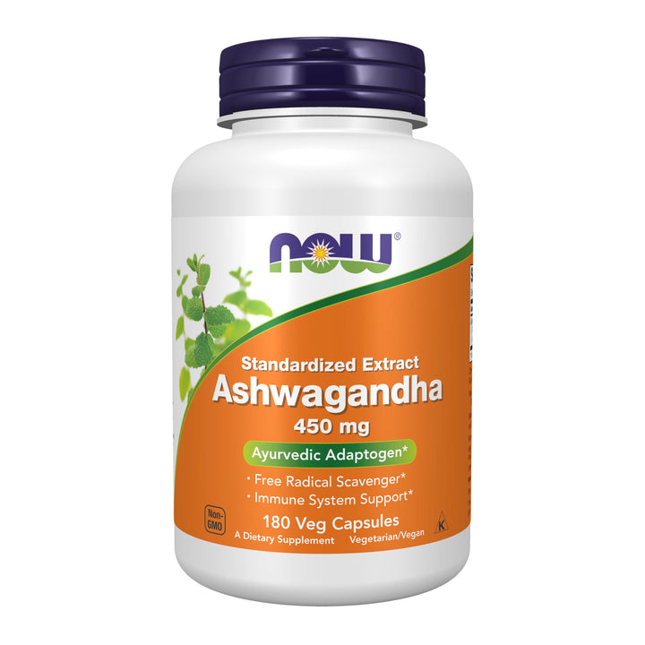 NOW Ashwagandha Standardized Extract, 450 mg, 180 Count