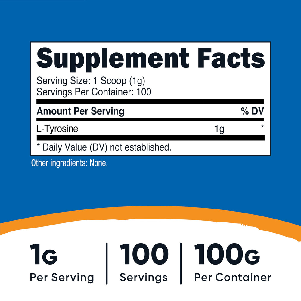 Nutricost L-Tyrosine Powder, 100 g