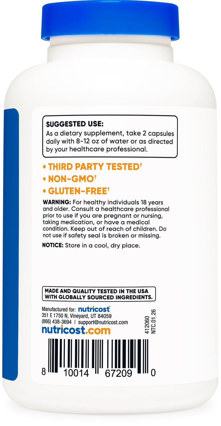 Nutricost Magnesium Glycinate, 420 mg, 240 Count