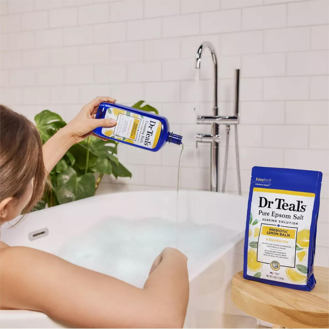Dr Teal's Foaming Bath, Prebiotic Lemon Balm, 1000 ml