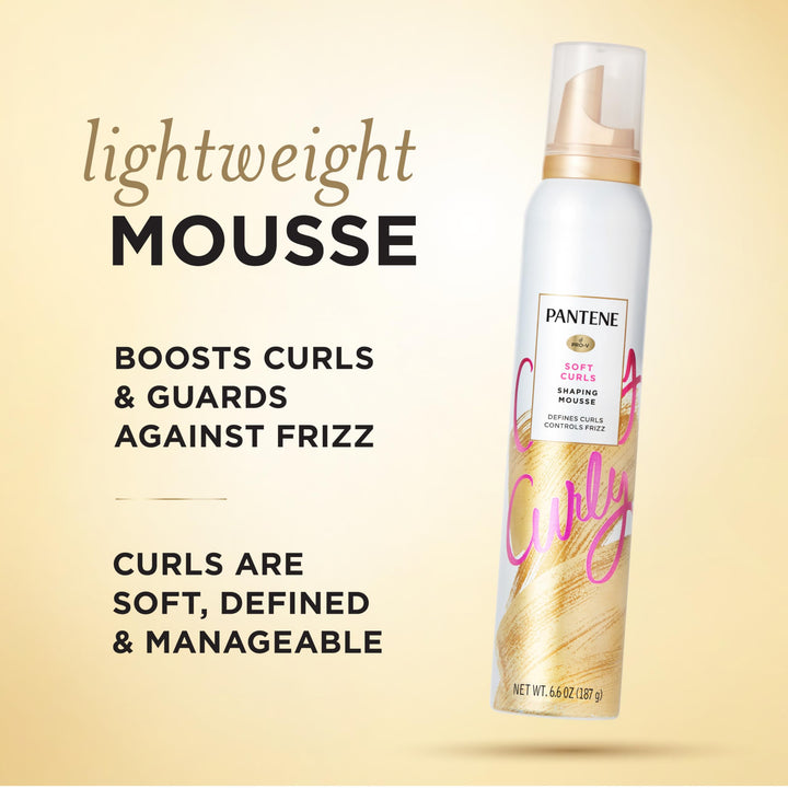 Pantene Pro-V Curls Defining Mousse, Maximum Hold, 6.6 oz