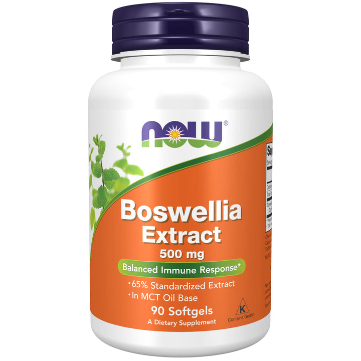 NOW Boswellia Extract 500 mg Softgels, 90 Count