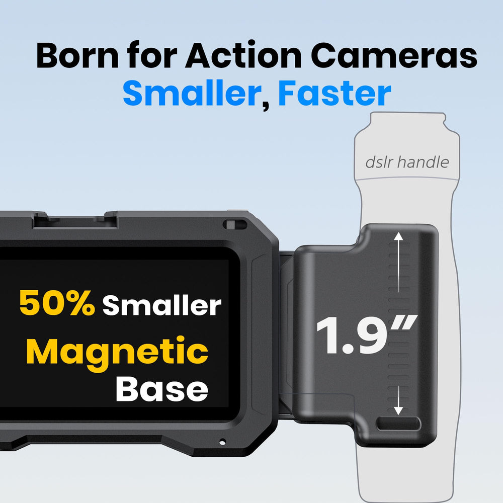 ROZOER Magnetic Handle for DJI Osmo Action, Aluminum Alloy