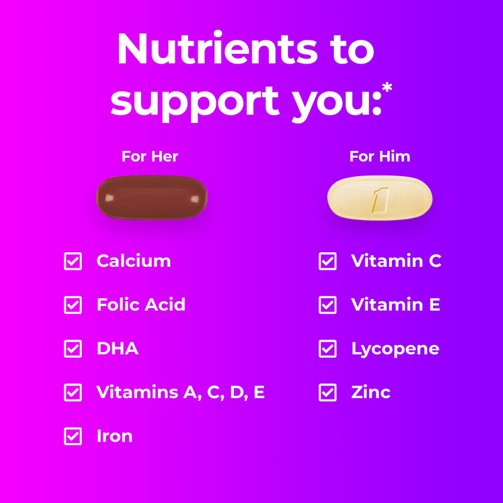 ONE A DAY Pre-Pregnancy Multivitamin, 30+30 Count