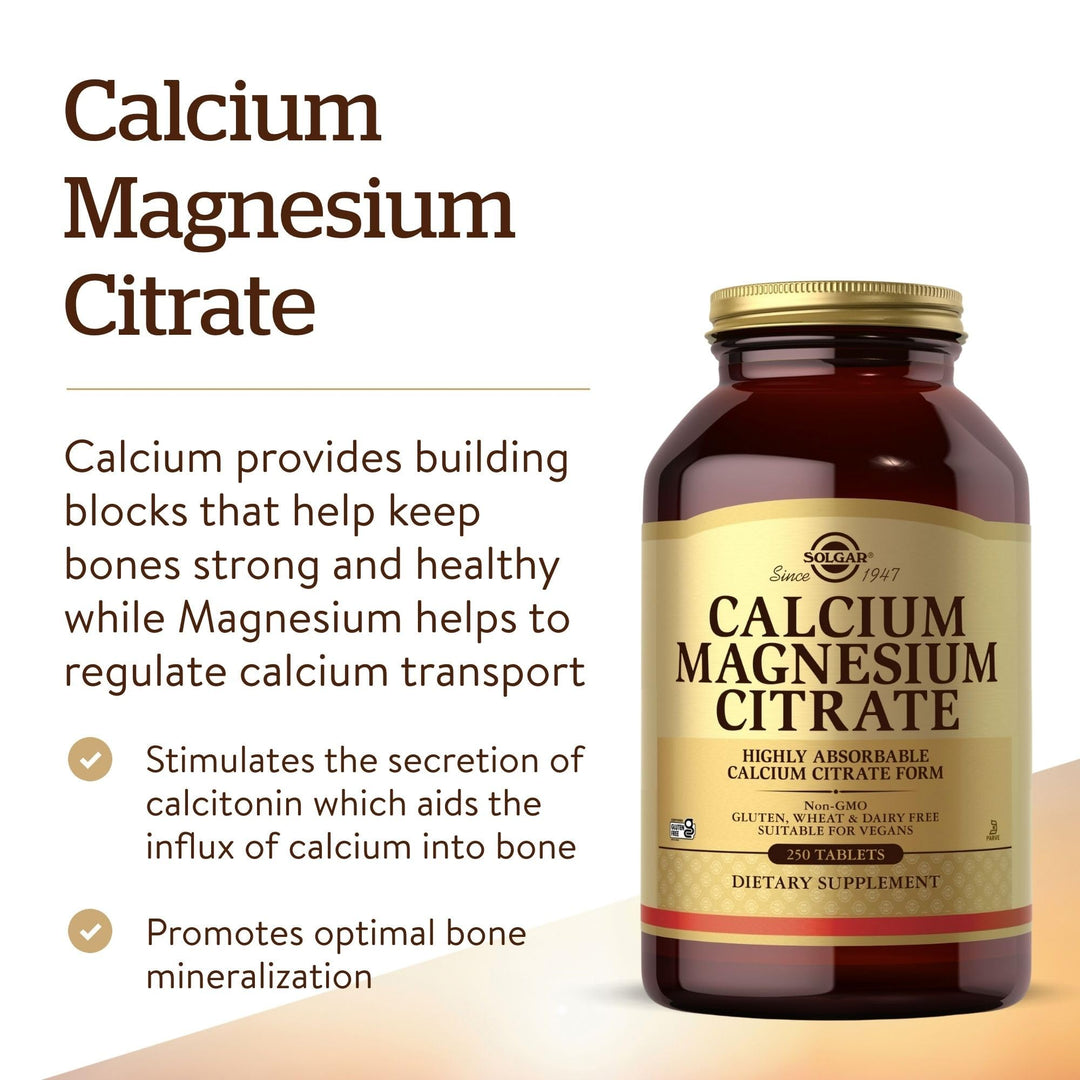 Solgar Calcium Magnesium Citrate, 250 Count