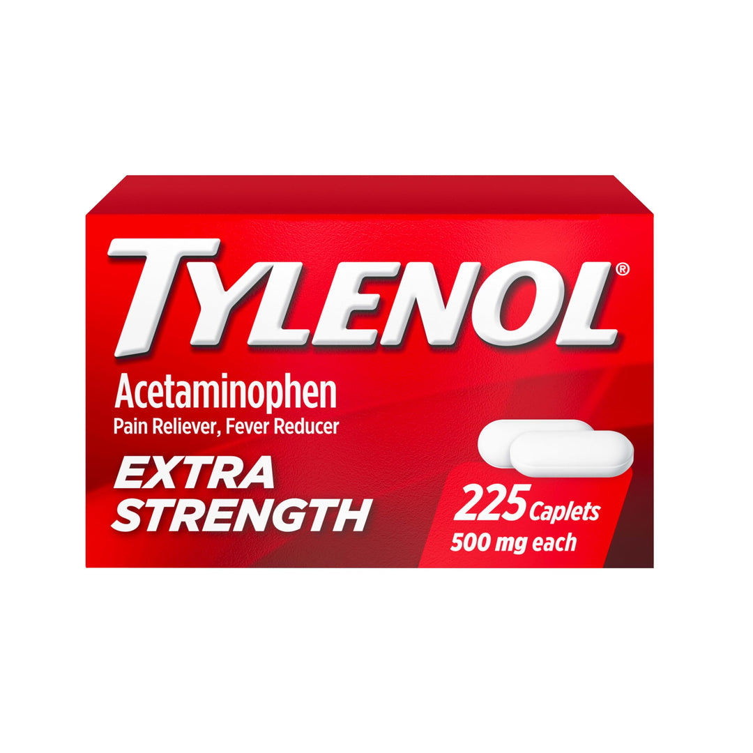 Tylenol Extra Strength Pain Reliever and Fever Reducer Caplets, 500 mg, 225 Count