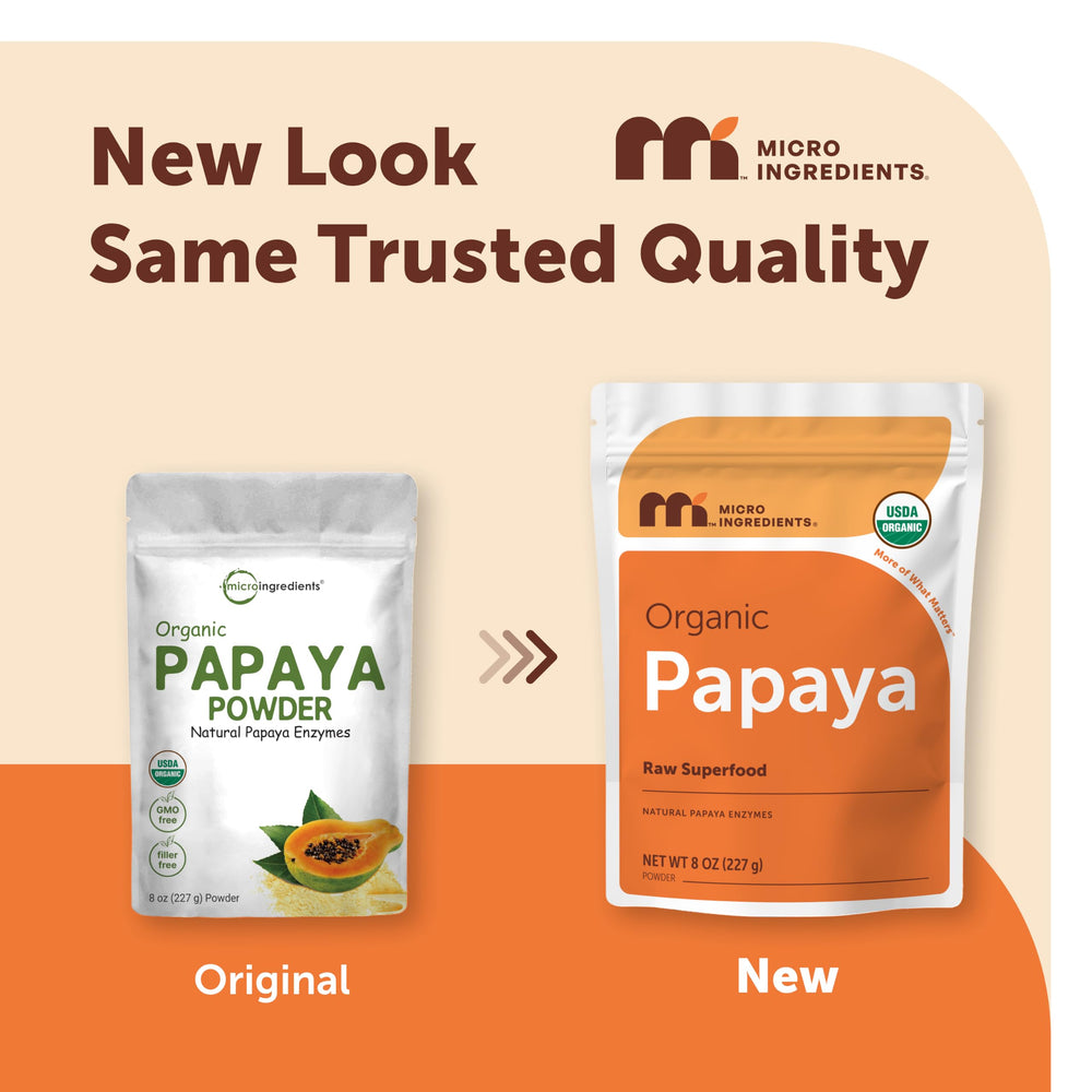 Micro Ingredients Organic Papaya Fruit Powder, Freeze Dried, 8 oz