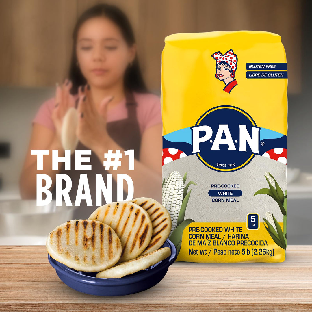 P.A.N. Pre-Cooked White Corn Meal, 5 lb