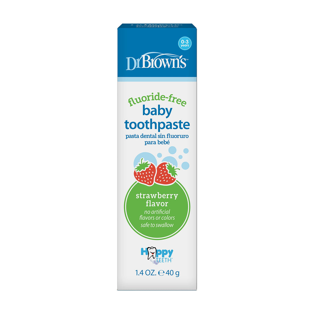 Dr. Brown's Fluoride-Free Baby Toothpaste, Strawberry