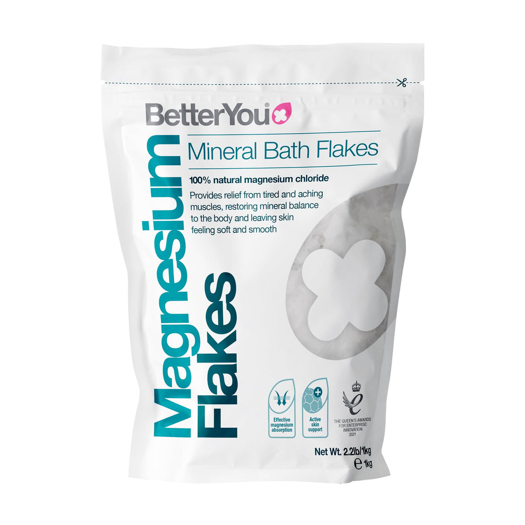 BETTERYOU Just As Nature Intended Magnesium Bath Flakes, 35 oz
