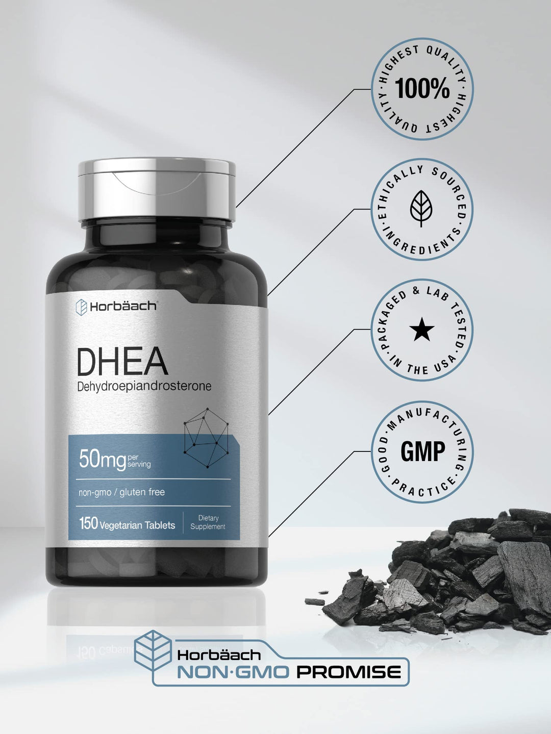 Horbäach DHEA 50 mg, 150 Count