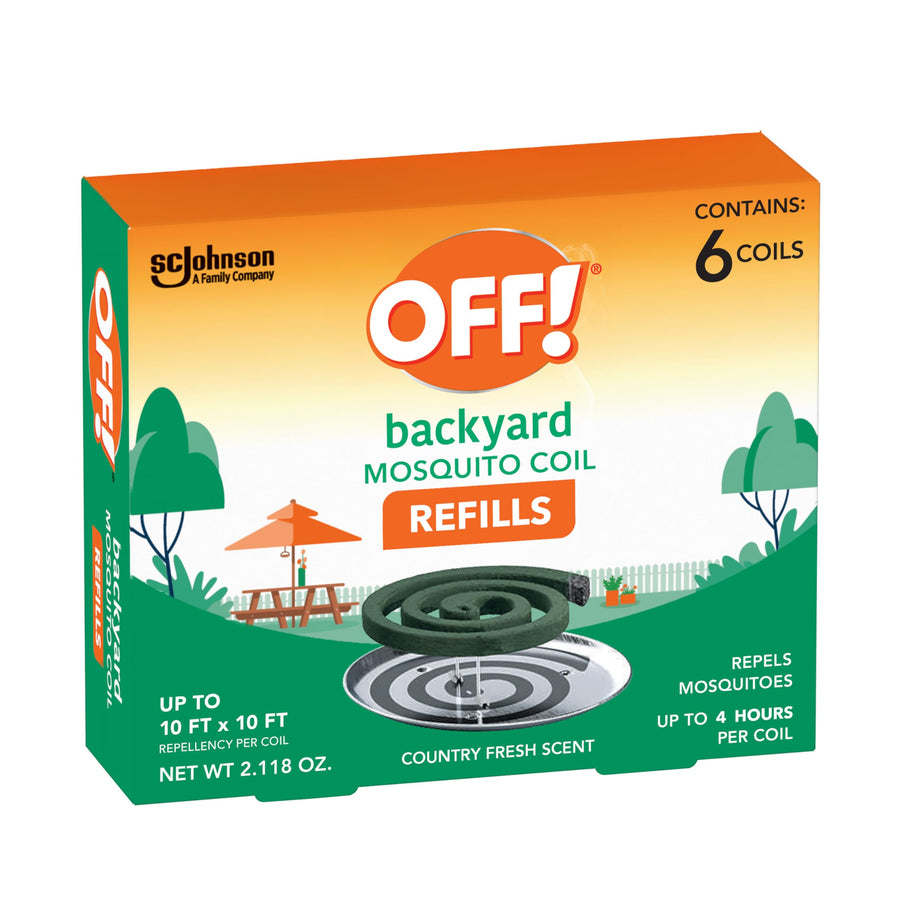 OFF! Mosquito Repellent Coils, Country Fresh, 6 Count, Pack of 6
