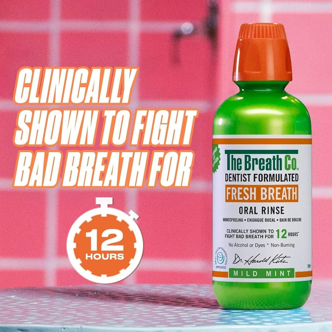 TheraBreath Fresh Breath Oral Rinse, Mild Mint, 16 fl oz