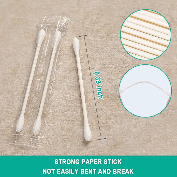 HQSLsund Cotton Swabs, Double Round End, 200 Count