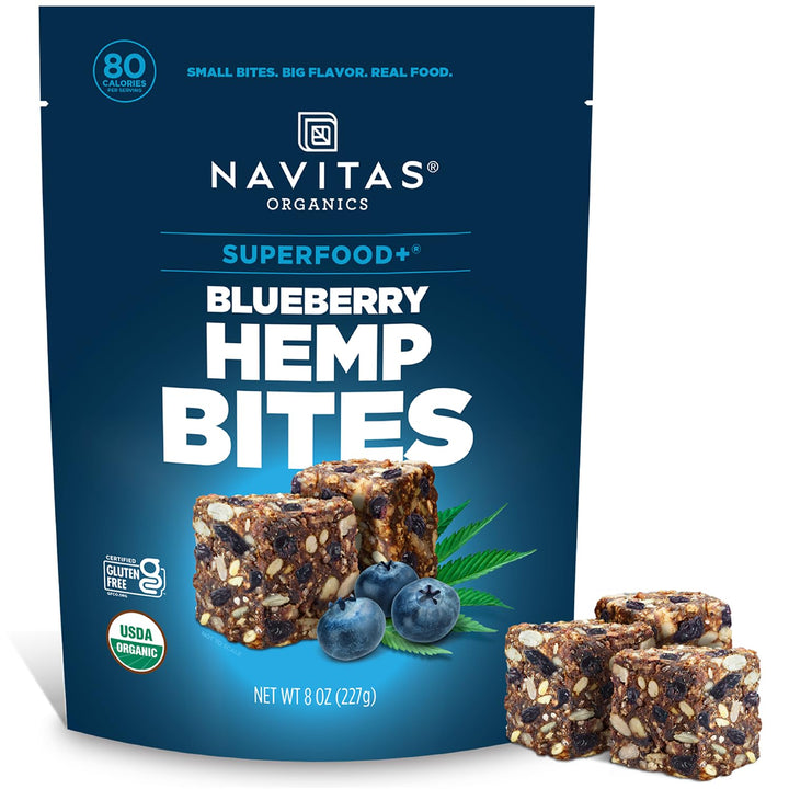 Navitas Organics Blueberry Hemp Superfood Snack, 8 oz