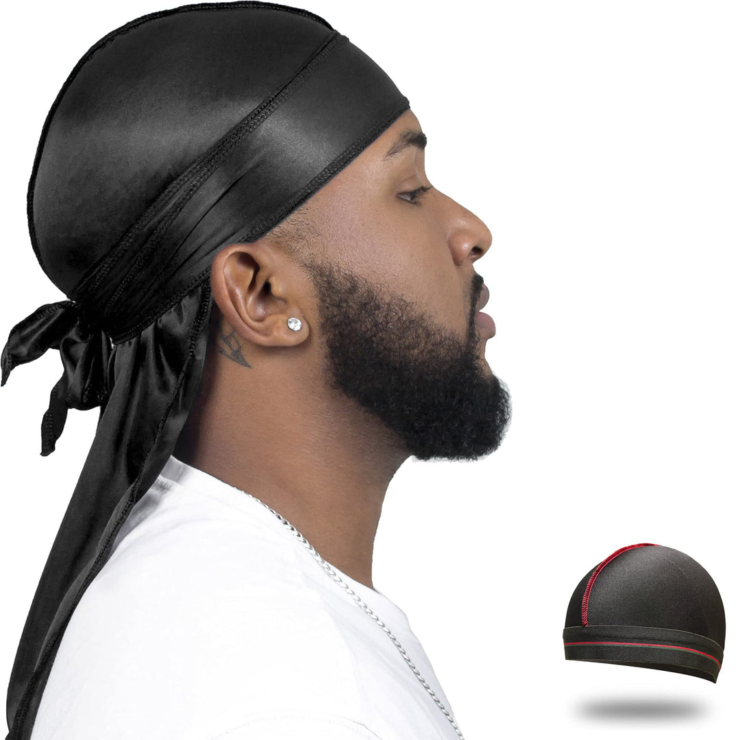 ForceWave Silky Durag, Black, S
