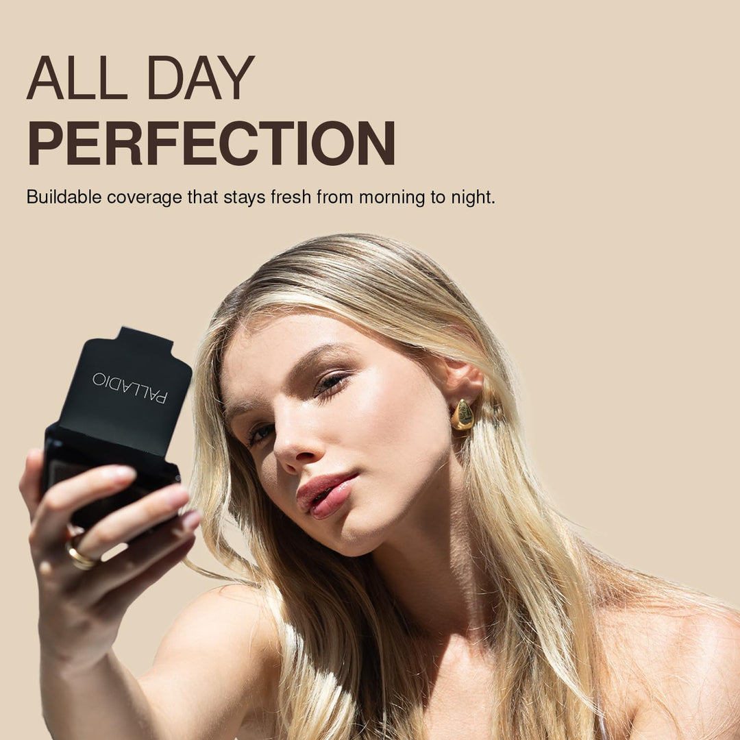 Palladio Dual Wet and Dry Powder Foundation, Natural Clary, 8 g