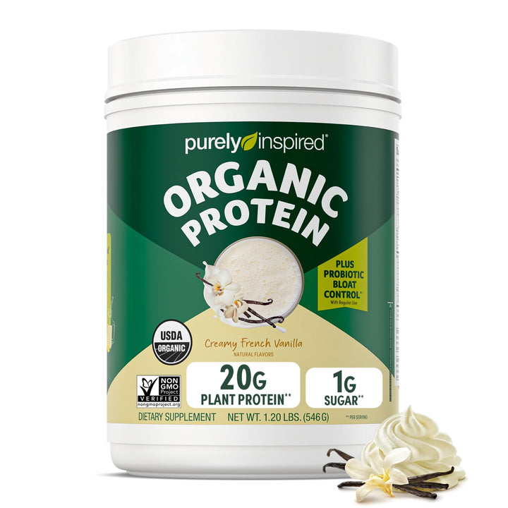 Muscletech Purely Inspired Organic Plant Protein Powder, Vanilla, 1.5 lb