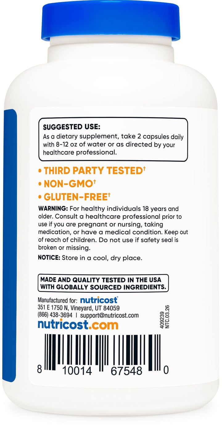 Nutricost Quercetin with Bromelain, 880 mg, 60 Servings