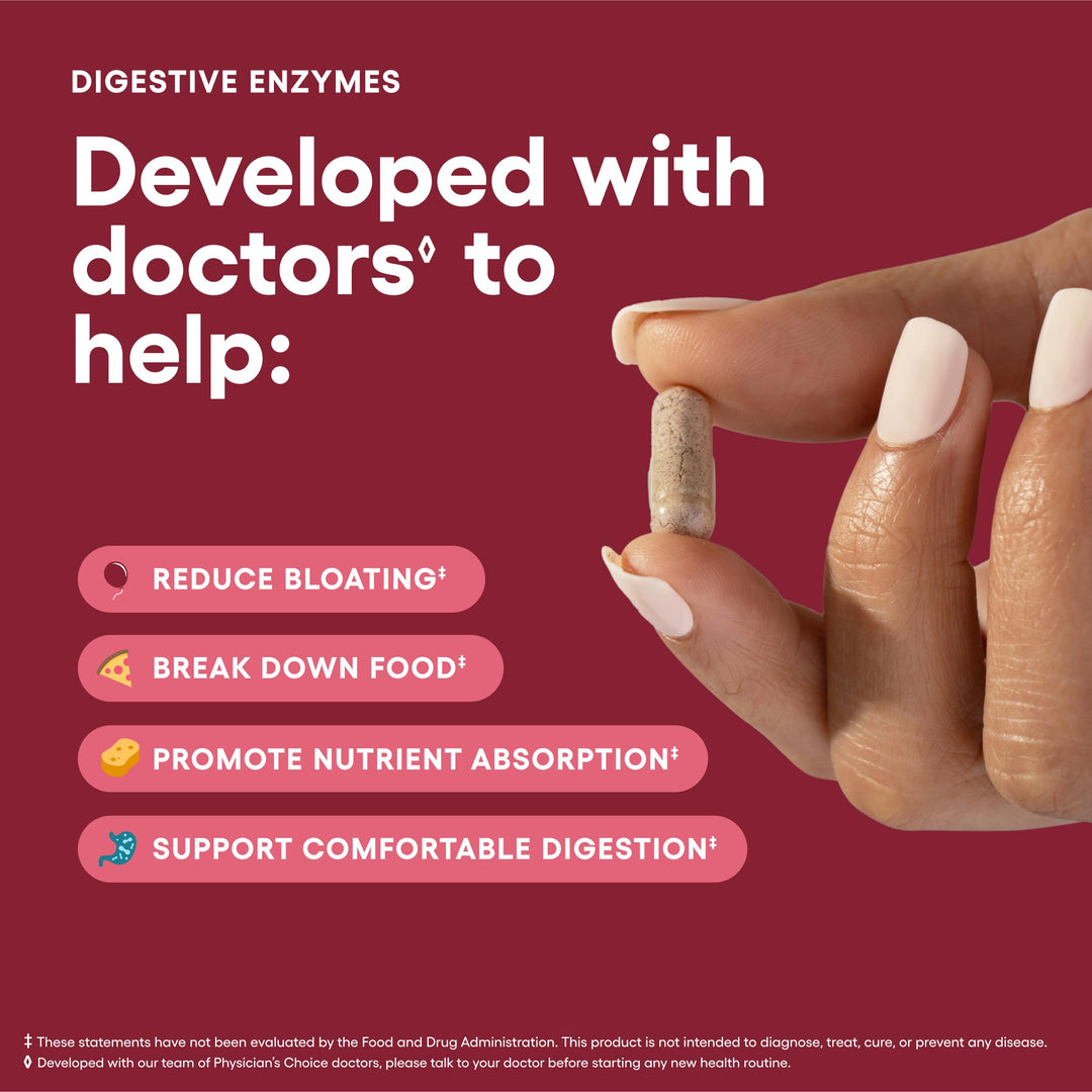 Physician's CHOICE Digestive Enzymes, 60 Count