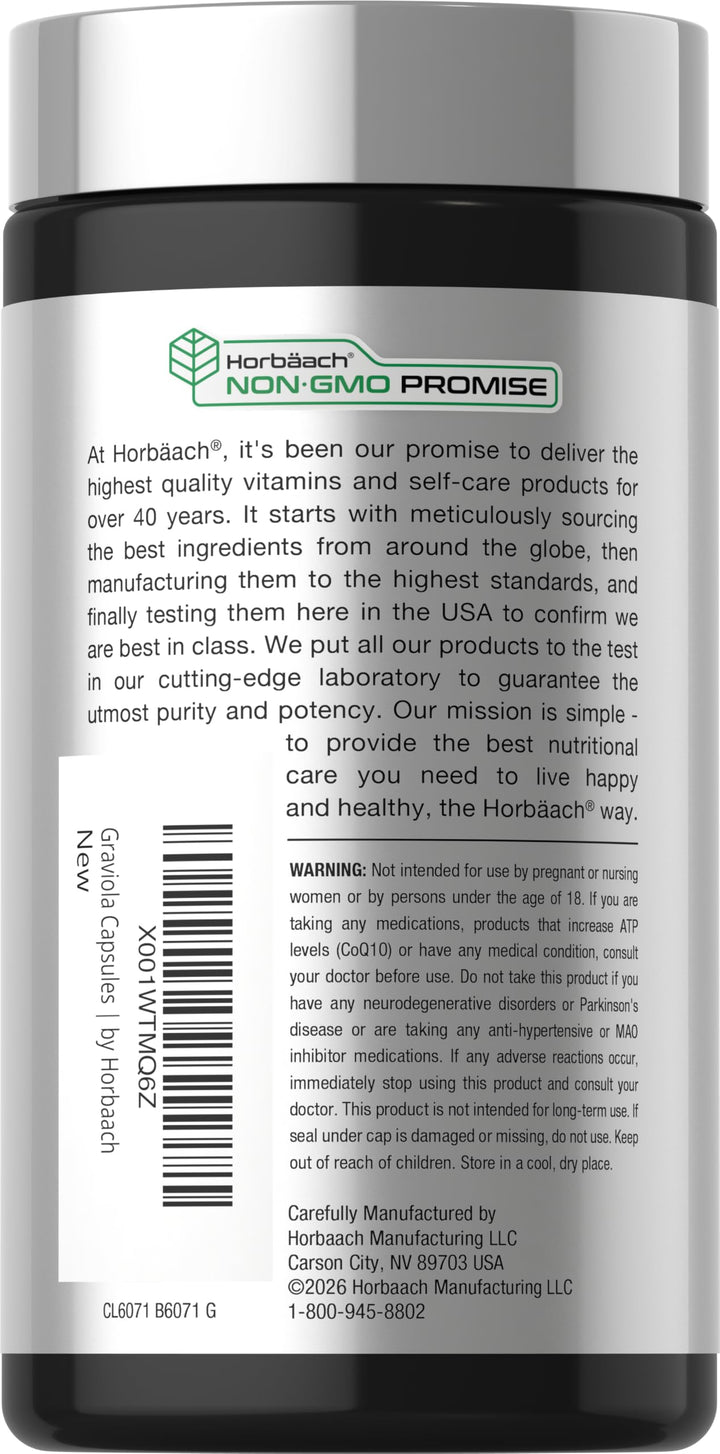 Horbäach Graviola Capsules, 120 Count