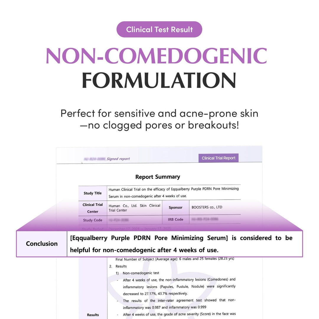 EQQUALBERRY Purple PDRN Pore Minimizing Serum, 1.01 fl oz