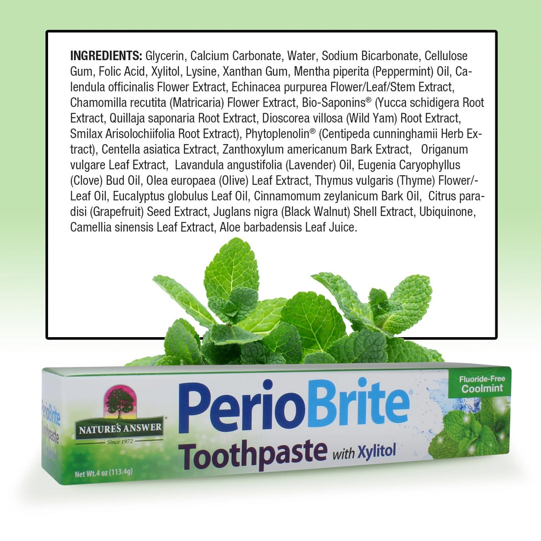 Nature's Answer PerioBrite Toothpaste, Coolmint, 4 oz