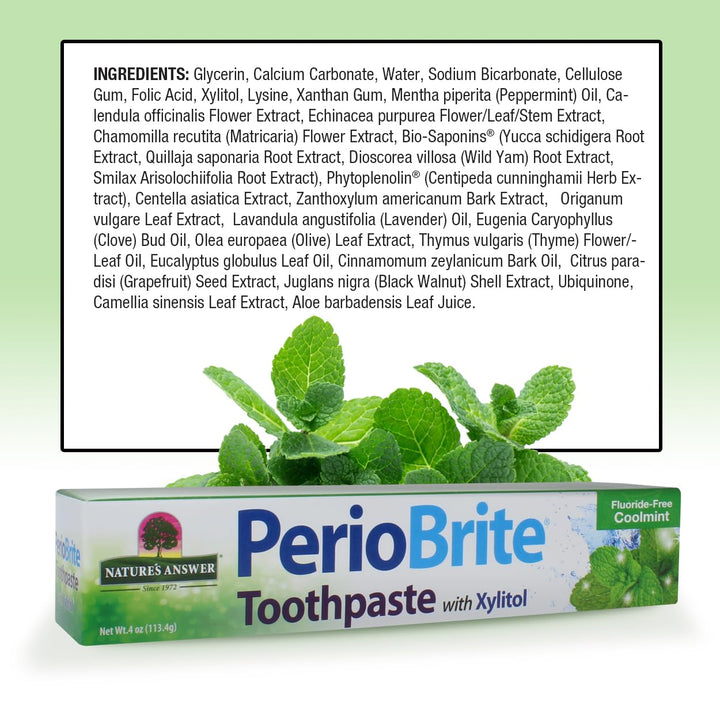 Nature's Answer PerioBrite Toothpaste, Coolmint, 4 oz