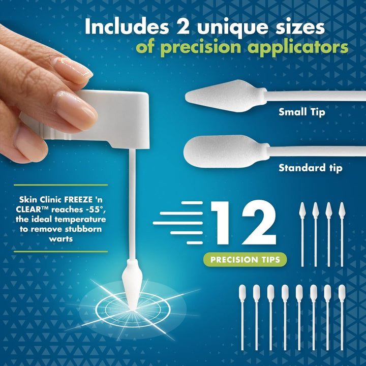 Skin Clinic FREEZE 'n CLEAR Wart Remover, 12 Count