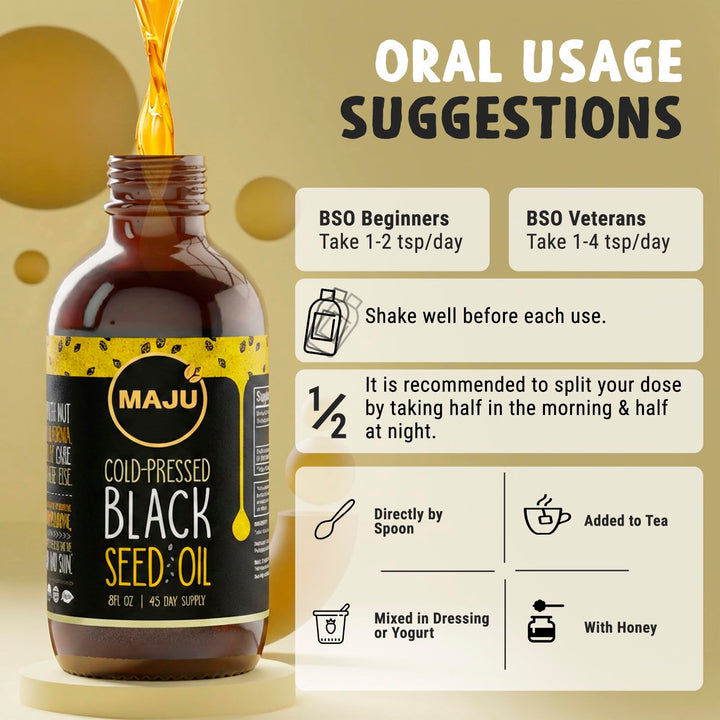 Maju Superfoods Black Seed Oil, 8 oz