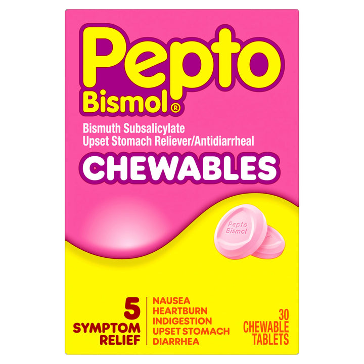 Pepto Bismol Chewable Tablets, 30 Count
