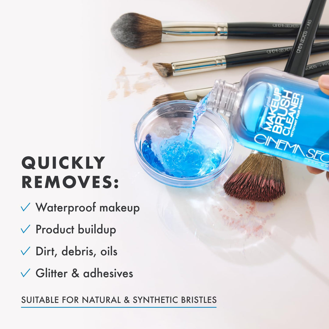CINEMA SECRETS Makeup Brush Cleaner Spray, Blue Vanilla, 6 fl oz