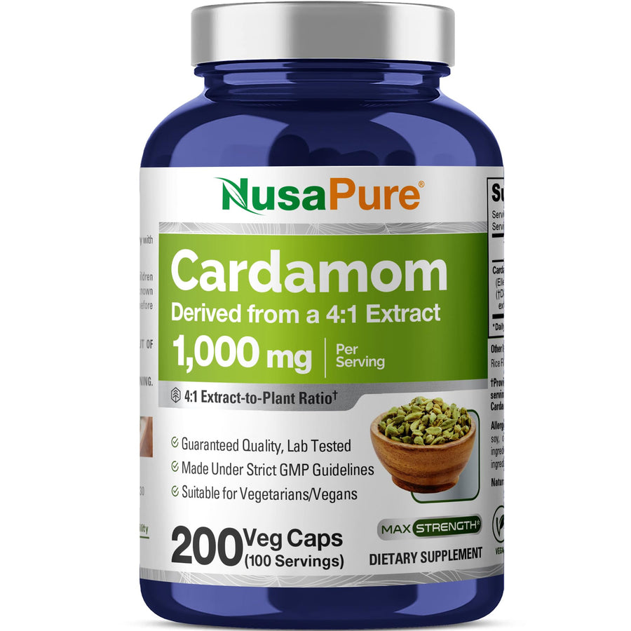 NusaPure Cardamom Extract, 4000 mg, 200 Count
