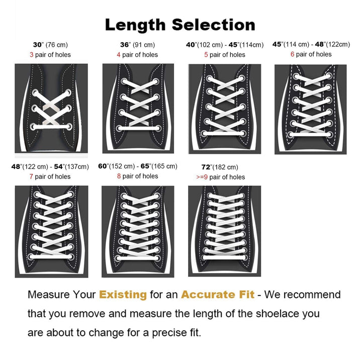 Stepace Flat Shoe Laces for Sneakers, White, 60 in