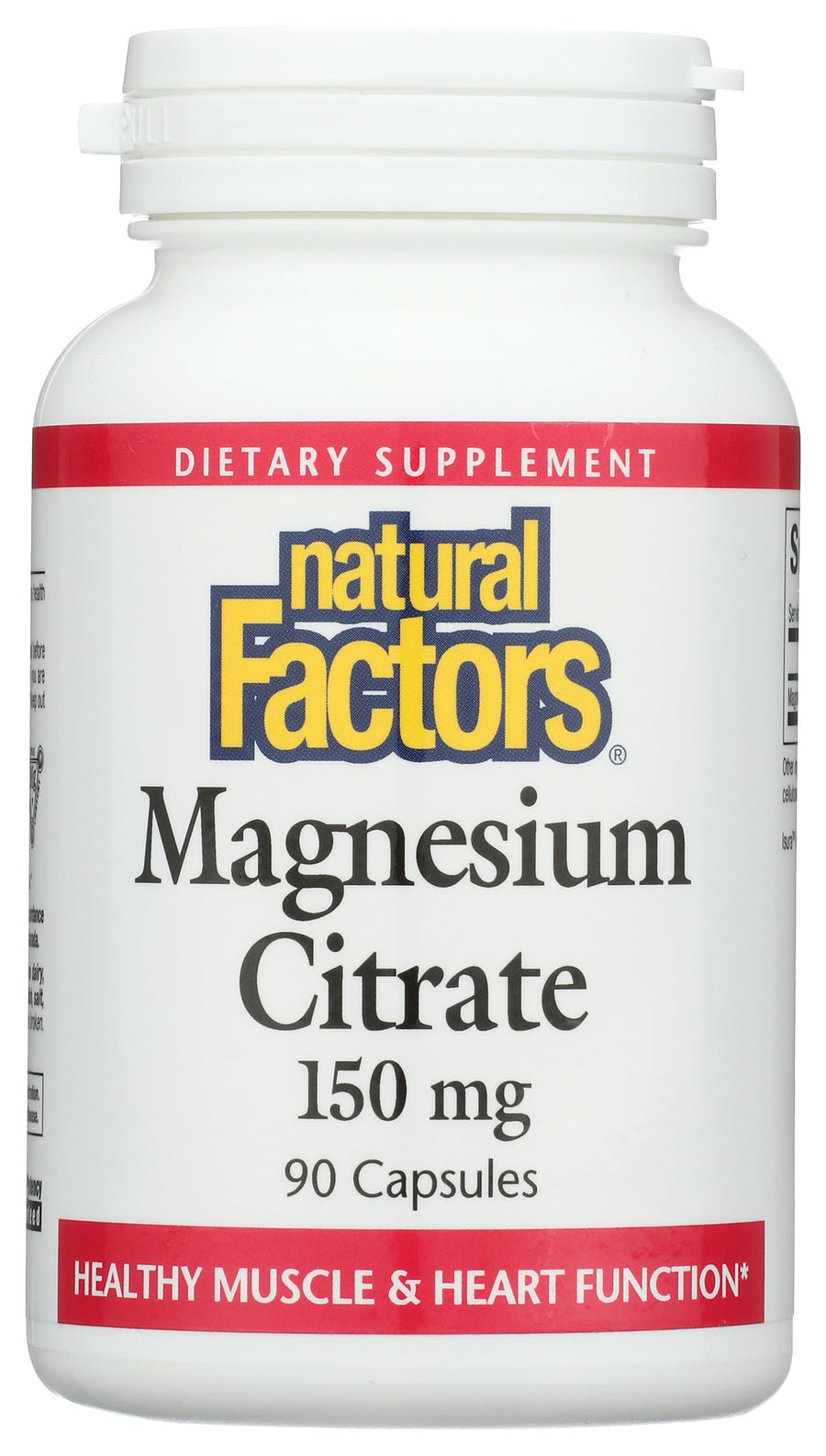 Natural Factors Magnesium Citrate 150 mg, 90 Count