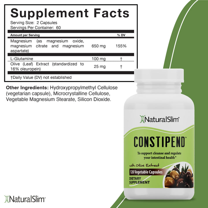 Constipend Laxative and Colon Cleanse Supplement, 120 Count
