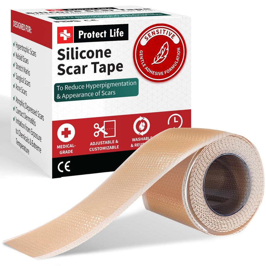 Protect Life Silicone Scar Sheet Roll, 1.6 in x 118 in