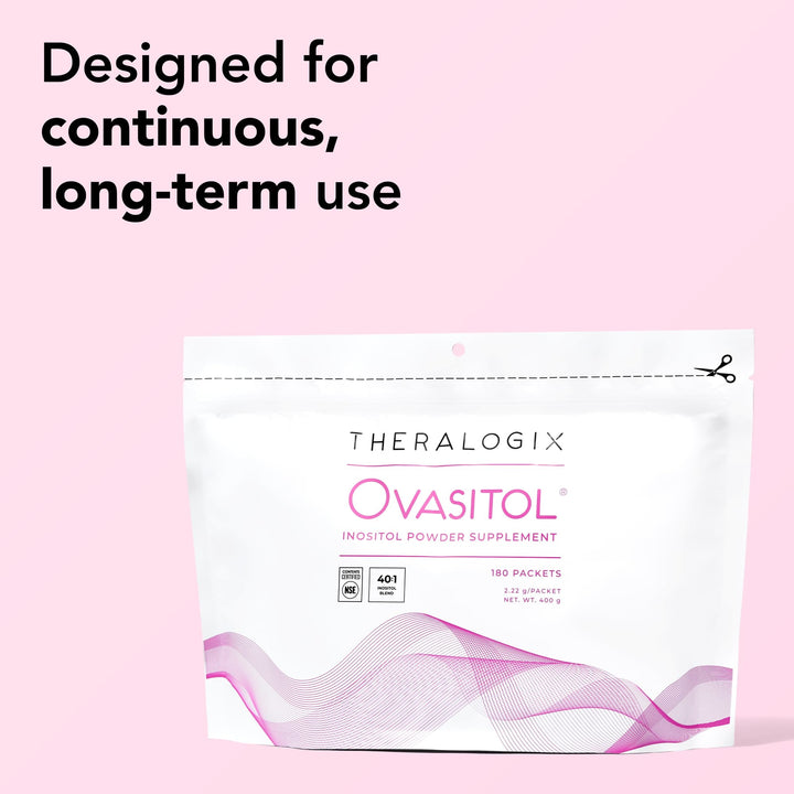 Theralogix Ovasitol Inositol Powder Packets, 180 Count