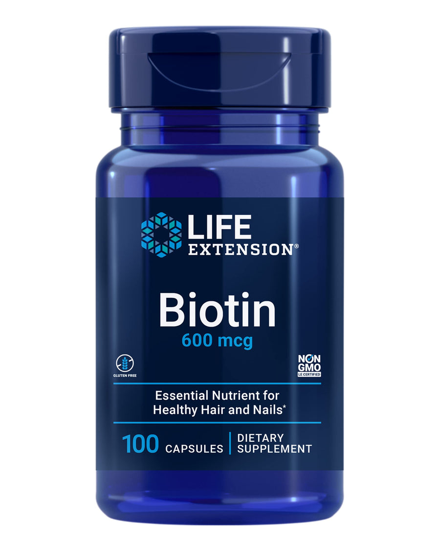 Life Extension Biotin, 600 mcg, 100 Count
