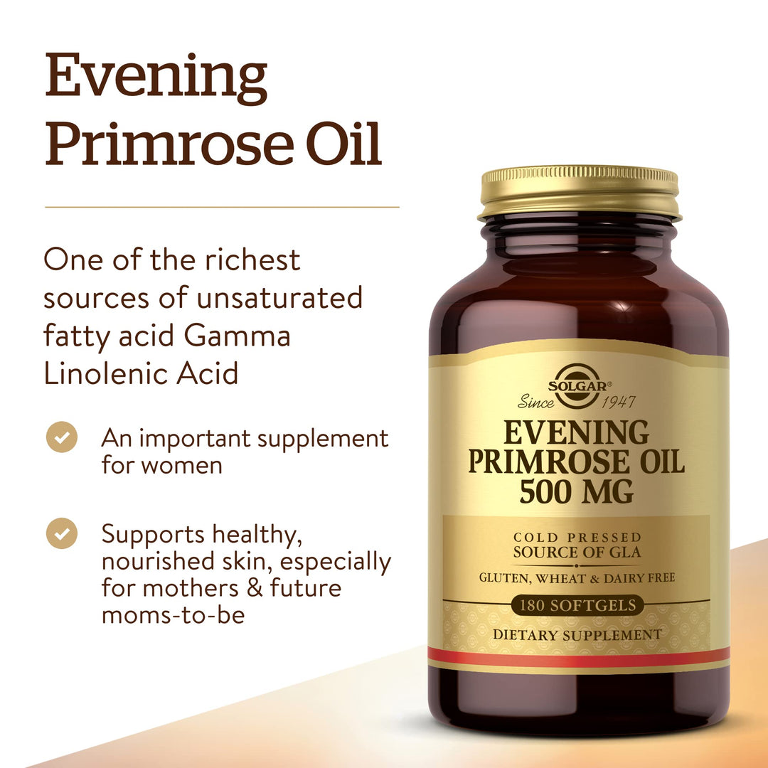 Solgar Evening Primrose Oil 500 mg, 180 Count
