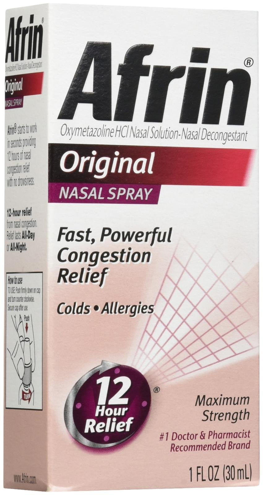 Afrin Original Nasal Spray, 1.01 oz